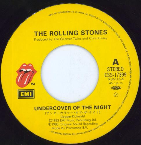 The Rolling Stones Undercover Of The Night Japanese 7